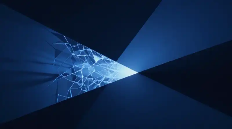 Two paths of light, one fractured and one smooth